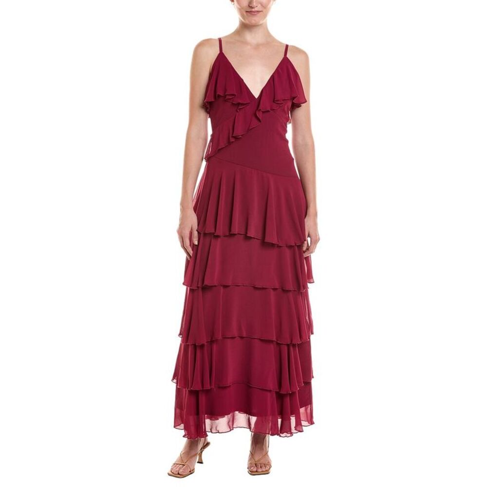 Taylor Womens  Midi Dress, Red